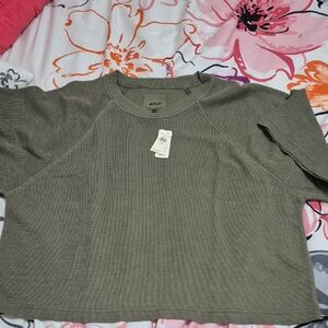 Aerie Olive Crop Top